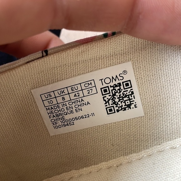 Brand New Toms Natural Holiday Flamingos Tropical Christmas Slip On Shoes Casual - Picture 8 of 15